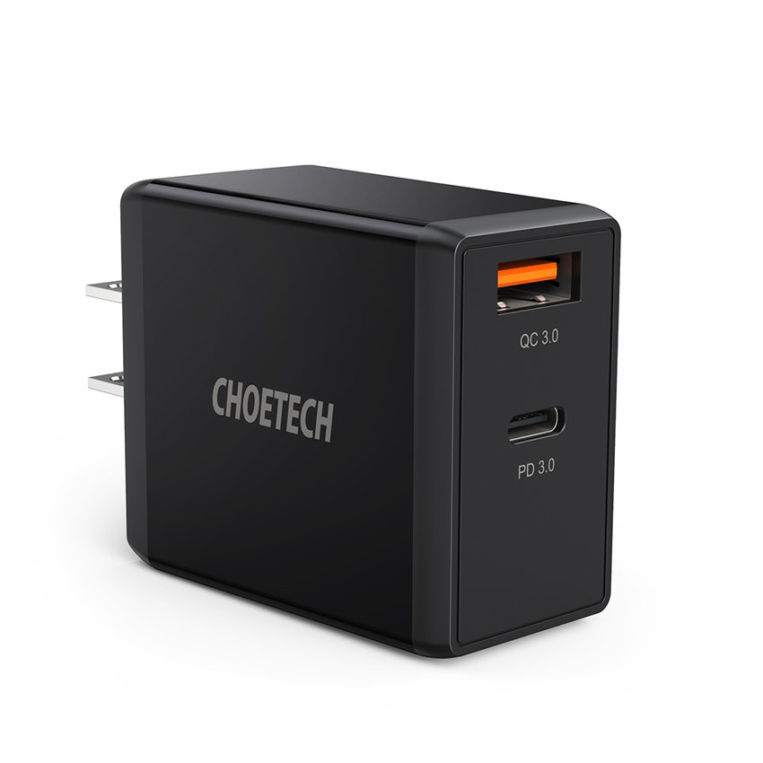 CHOETECH PD5001 PD 65W GaN Charger Fast Charging For 7/7 Plus/6S/6S Plus/6 Plus/6/SE (2020)/ 11/ 11Pro/11ProMax/XsMax,/XR/ XS/X/8/8 Plus/ AirPods/Ipad/MacBook///HTC/Huawei/Moto/xiao MI and More