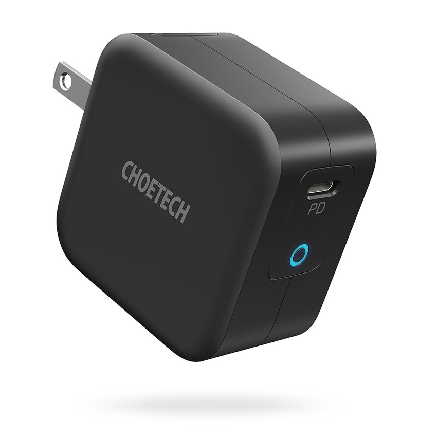 CHOETECH Q6006 PD 61W USB-C Mini Charger Fast Charging For 7/7 Plus/6S/6S Plus/6 Plus/6/SE (2020)/ 11/ 11Pro/11ProMax/XsMax,/XR/ XS/X/8/8 Plus/ AirPods/Ipad/MacBook///HTC/Huawei/Moto/xiao MI and More