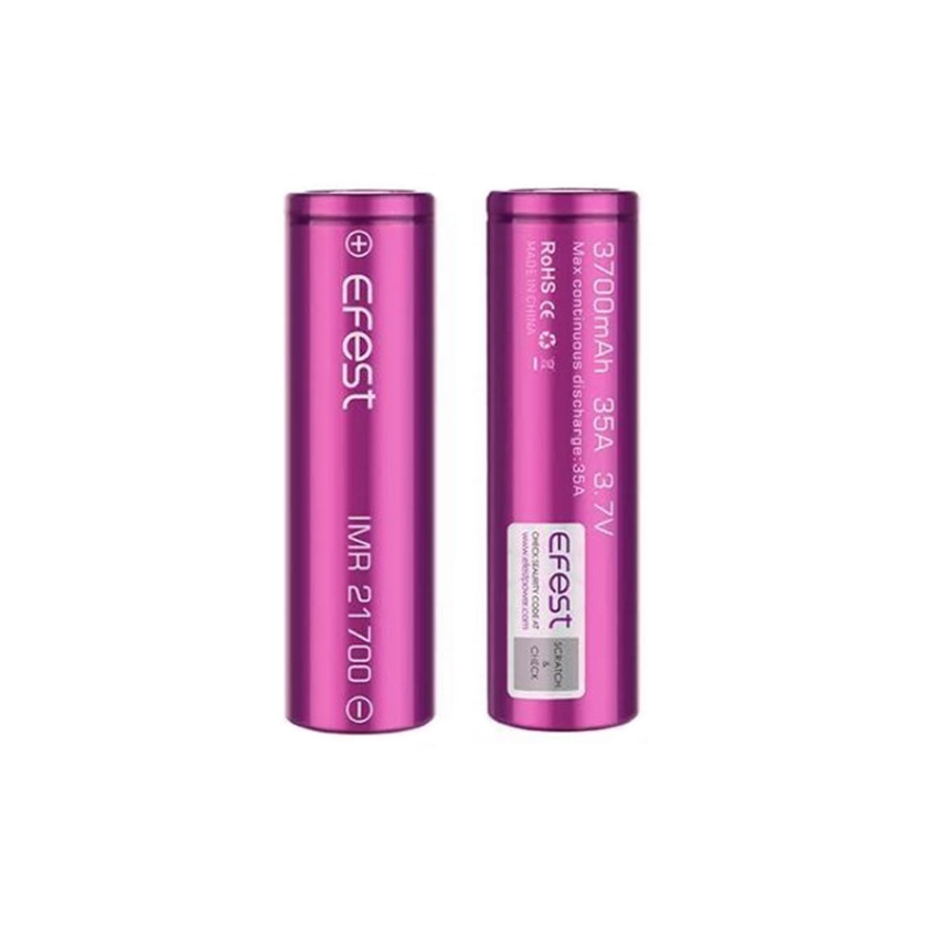 Efest IMR 21700 3700mAh 35A Flat Top Li-ion Rechargeable Battery(2pcs/pack)