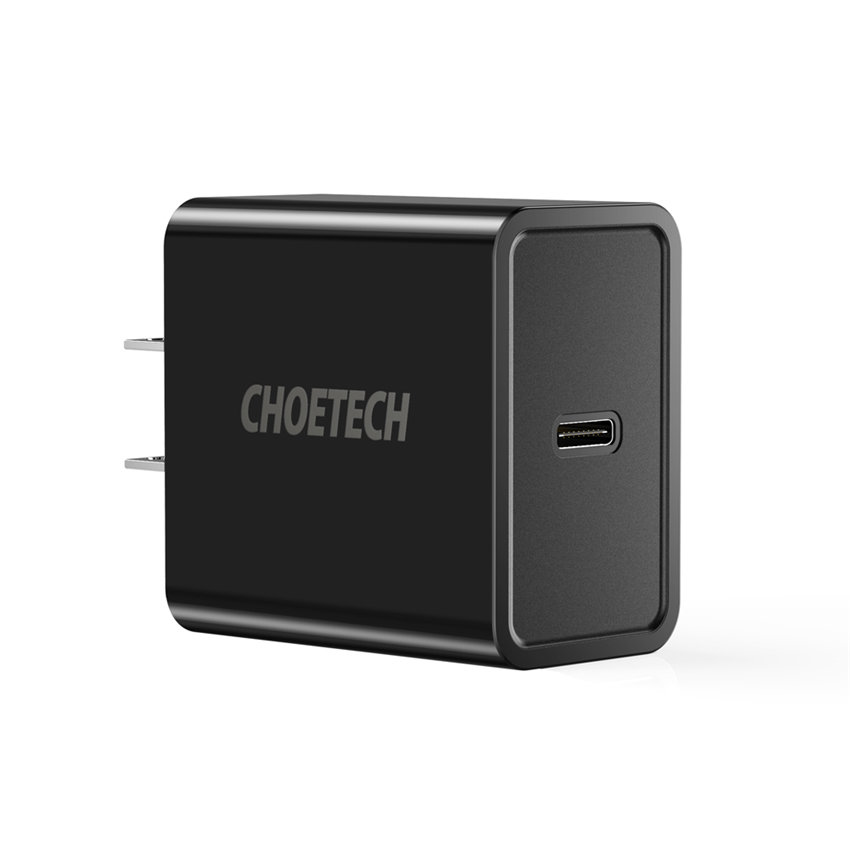 CHOETECH PD1C Type C 18w PD Wall Fast Charging For 7/7 Plus/6S/6S Plus/6 Plus/6/SE (2020)/ 11/ 11Pro/11ProMax/XsMax,/XR/ XS/X/8/8 Plus/ AirPods/Ipad///HTC/Huawei/Moto/xiao MI and More